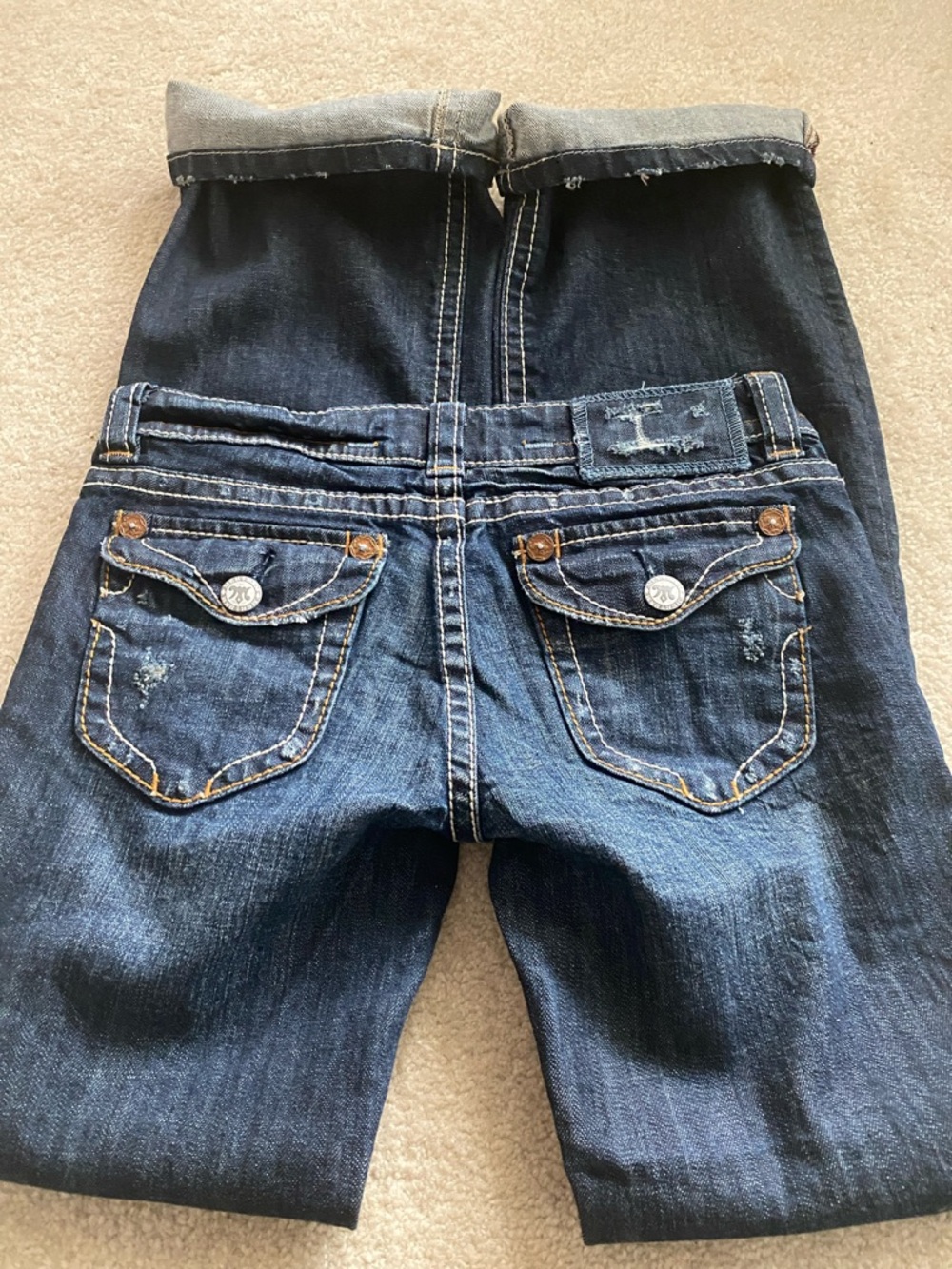 MEK denim jeans bootcut size 26/34 - Picture 7 of 8